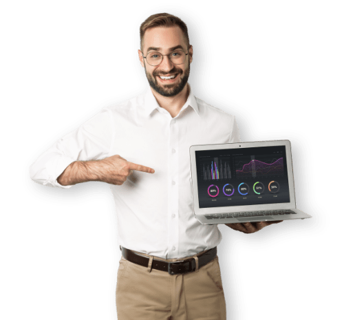 Uomo sorridente HR Analytics